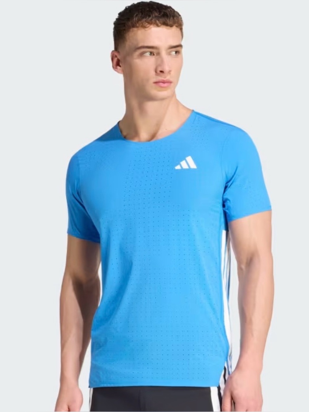 Adidas Adizero Blue/White Lightweight Running Shirt Size Men's M KB3904 NWT